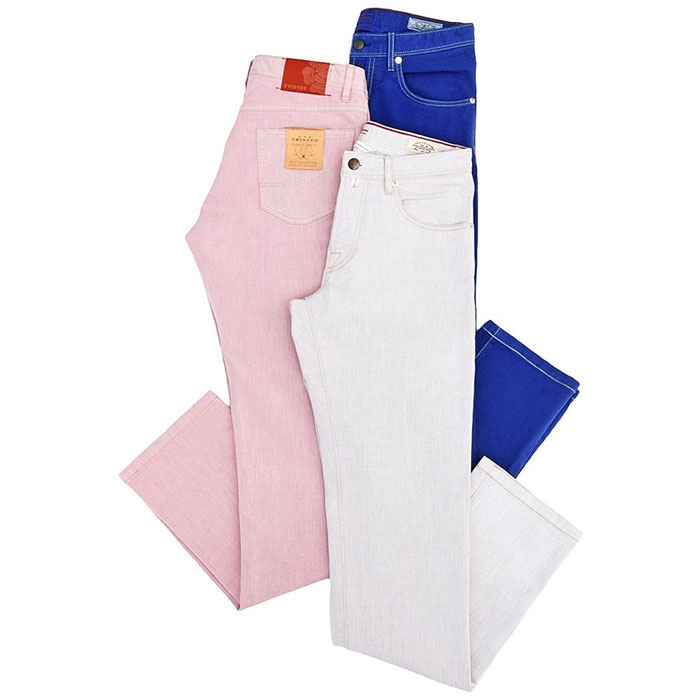 【SALE52%OFF】GTA（ジーティーアー）<br>ガーメントダイ コットン ポリエステル ストレッチ ５Ｐデニムパンツ TWISTED 33041007005