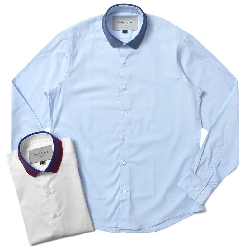 【SALE52%OFF】Casely Hayford（ケースリーヘイフォード）ポロカラー クレリック ソリッドシャツ 31031002065