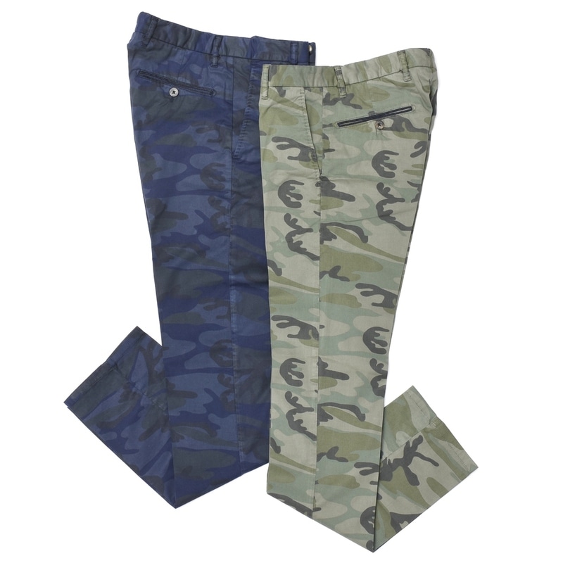 【SALE52%OFF】J.W.BRINE（ジェイダブリューブライン）<br>TOP JAMES 製品染め コットン ストレッチ カモフラージュ パンツ 33051003039