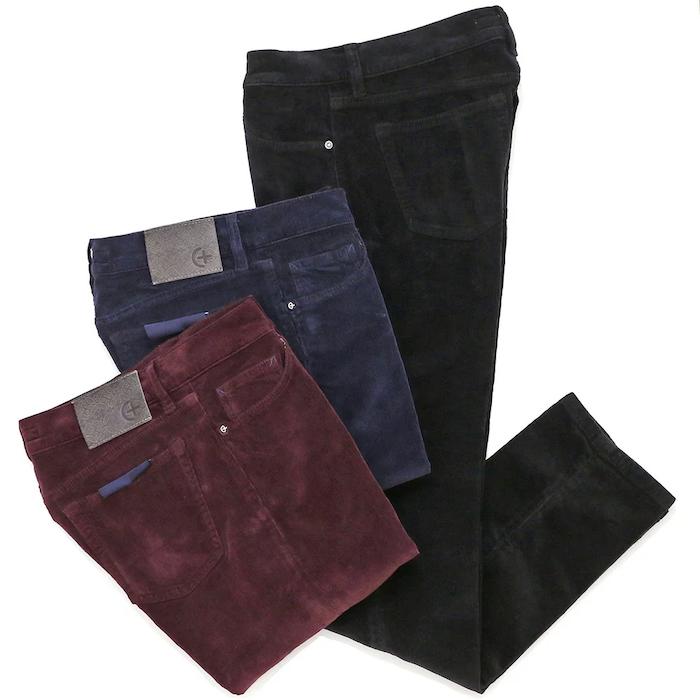 【SALE52%OFF】C+（チープラス）<br>RIDMARK コットンストレッチ コーデュロイ ガーメントダイ ソリッド パンツ 33062002097