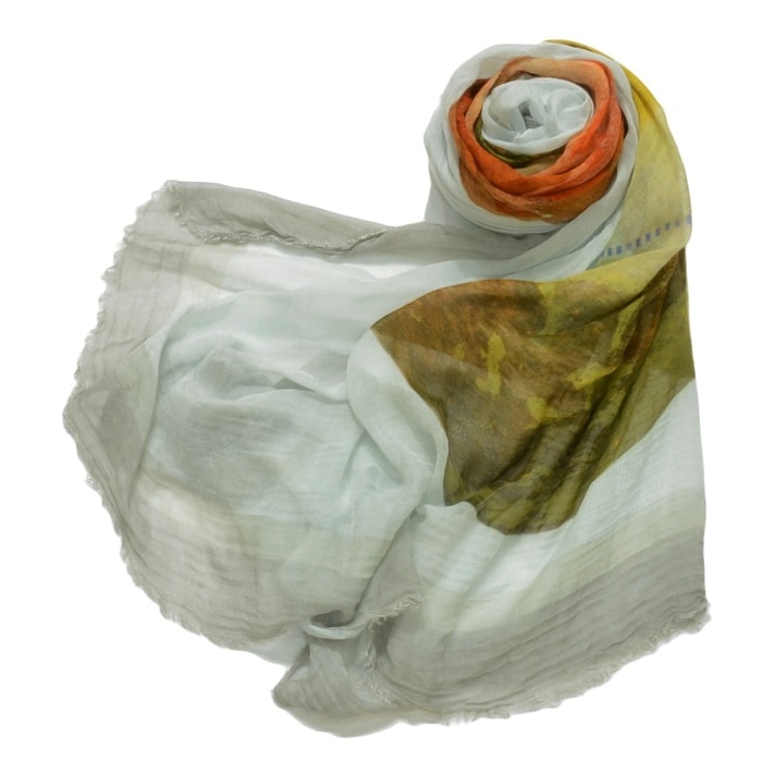 【40%OFF】CONTROFIGURA（コントロフィグラ）<Br>モダールシルクアースプリントストール25 18351003025