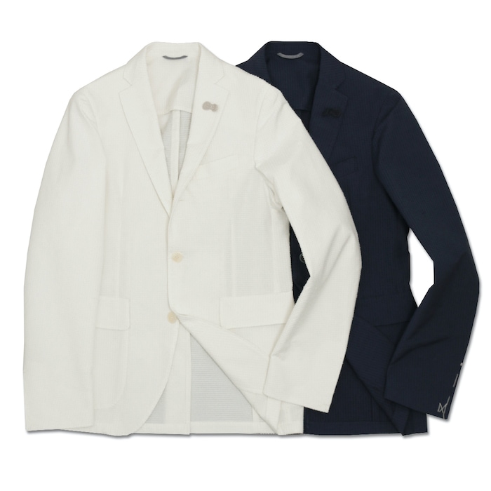 【SALE52%OFF】Altea（アルテア）<br>コットン ポリエステル ナイロン ドットステッチ シングル3Bジャケット 37051002039