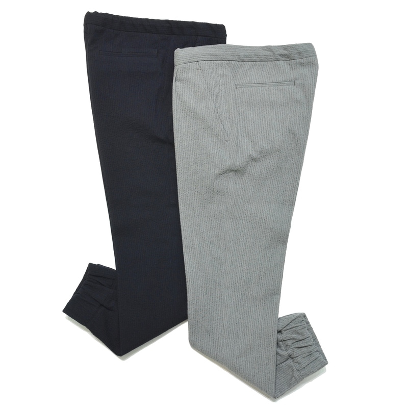 【SALE52%OFF】VIGANO（ヴィガーノ）<br>ウールコットンナイロンウインターシアサッカー1プリーツシャーリングリブパンツ 5C/5811 13062005035