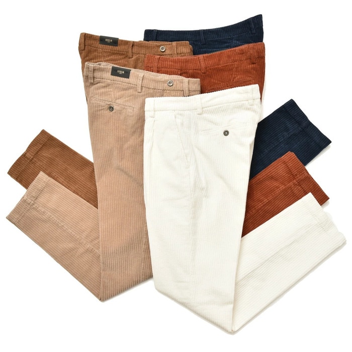 【40%OFF】BRIGLIA1949（ブリリア1949）<br>コットンコーデュロイストレッチ1Pテーパードパンツ 9BG42521 43082002109