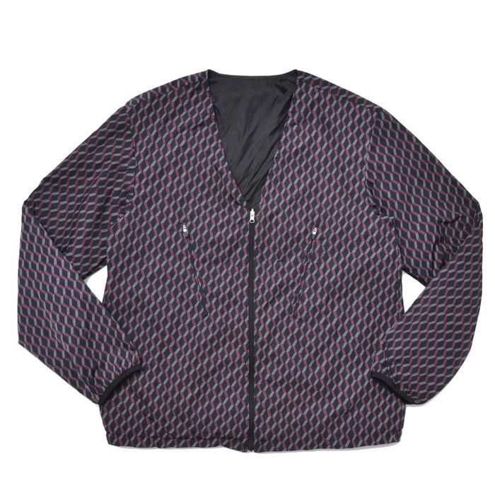 mando（マンド）<br>ポリエステルジオメトリックパターンリバーシブルブルゾン 7394-002 14072000037
