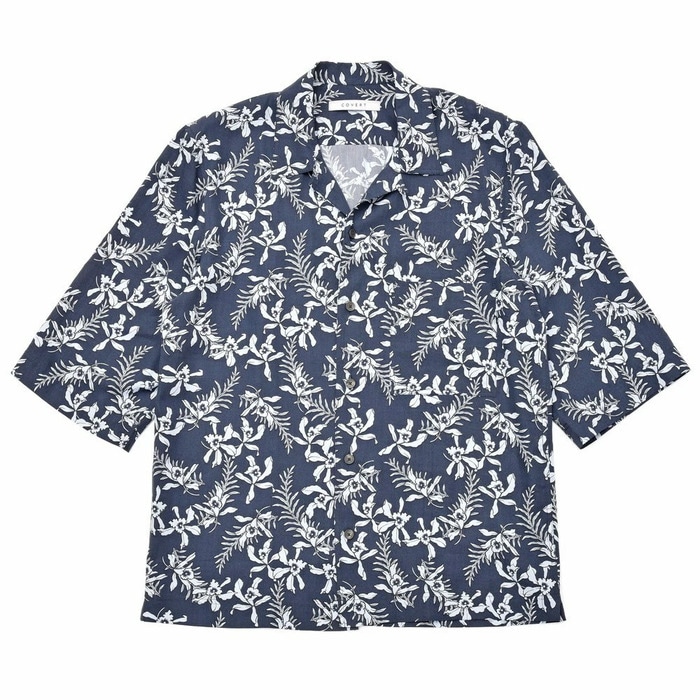【SALE52%OFF】COVERT（コーベルト）<br>リヨセルボタニカルオープンカラーシャツ MM5078 11091401025