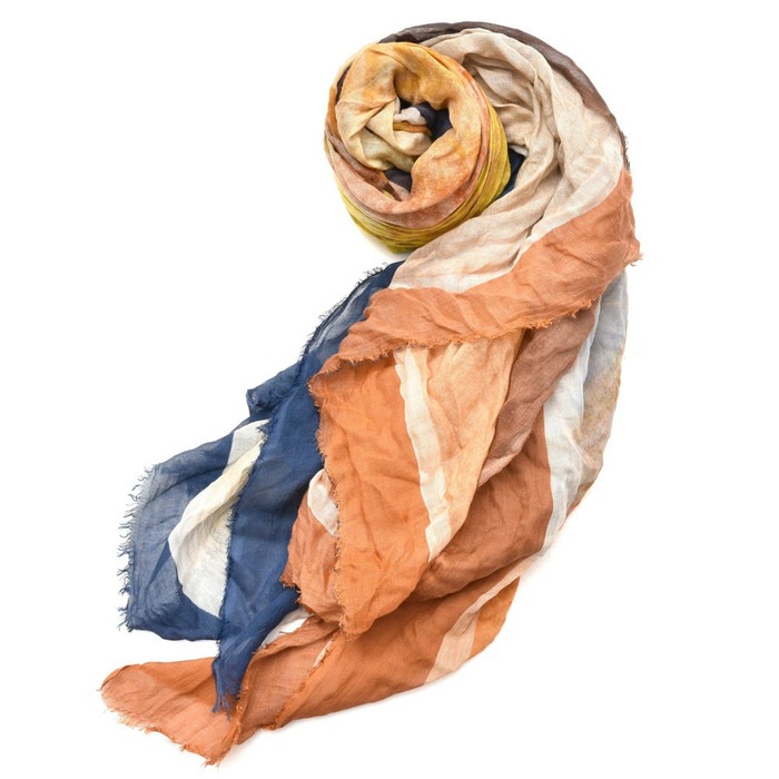 【SALE52%OFF】CONTROFIGURA(コントロフィグラ)<br>モダールシルクプリントストール 3300 18391402025