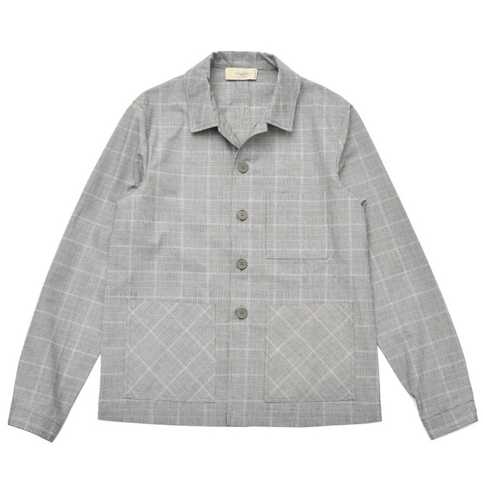 【SALE52%OFF】MAISON FLANEUR（メゾン フラネール）<br>コットンポリオーバーチェックカバーオール 4002 17001400043