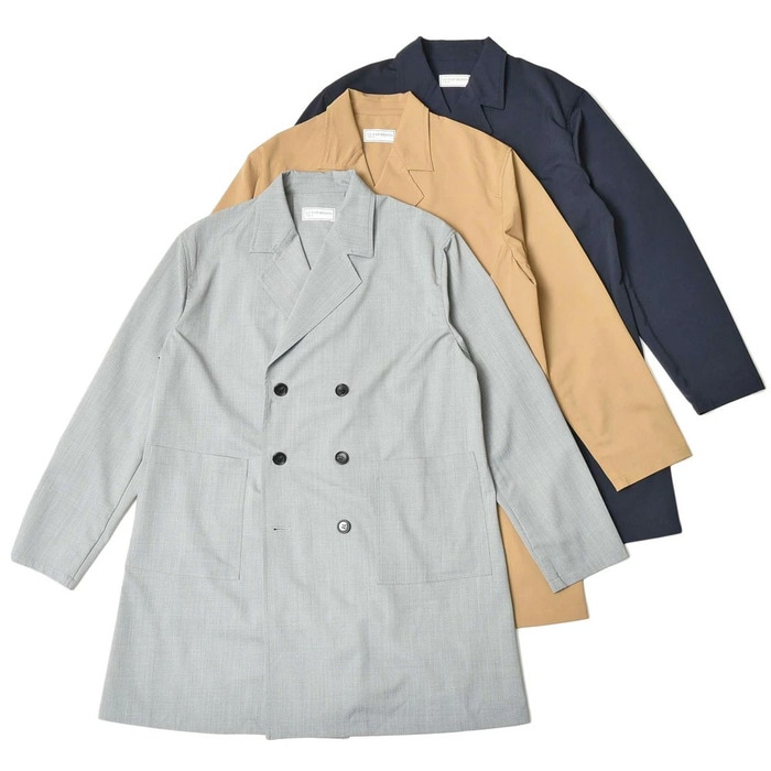 【SALE52%OFF】LE PAR-DESSUS（ル パーディッシュ）<br>REID ポリエステルウールギャバジン6Bダブルブレストコート 11-1370 14001400136