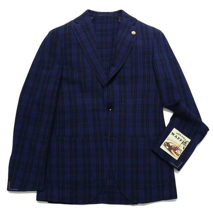 【40%OFF】RING JACKET(リングヂャケット)<br>CREAMY WAFFLE ウール チェック シングル3Bジャケット NO.236 37051007028