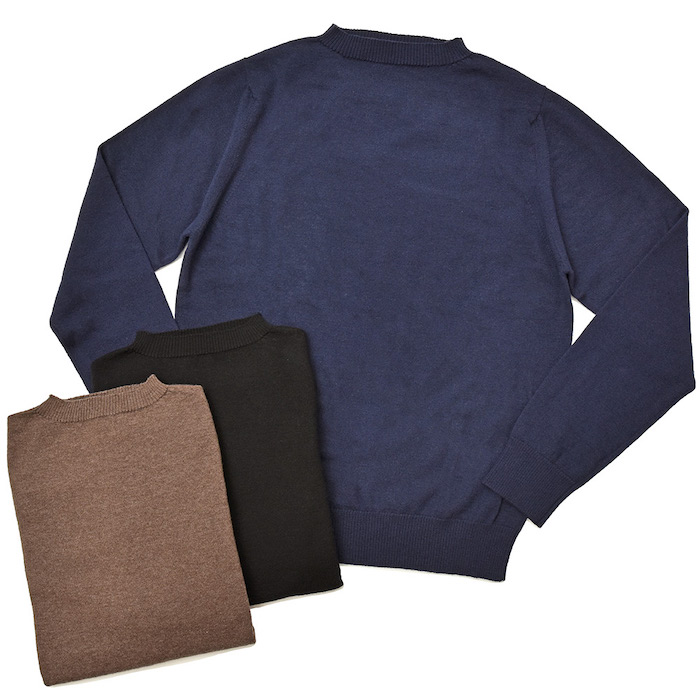 【40%OFF】Fablizio Del Carlo(ファブリツィオデルカルロ)<br>ウール カシミヤ ハイゲージ モックネック ニット 36082004025