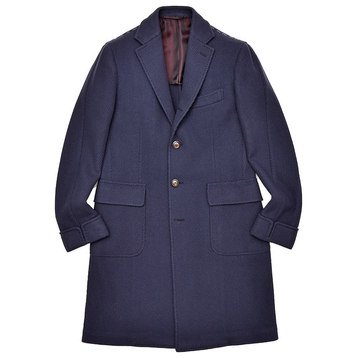 【SALE52%OFF】Stile Latino(スティレ ラティーノ)<br>ウール ポリアミド ツイル シングル4Bチェスターコート 34182019025