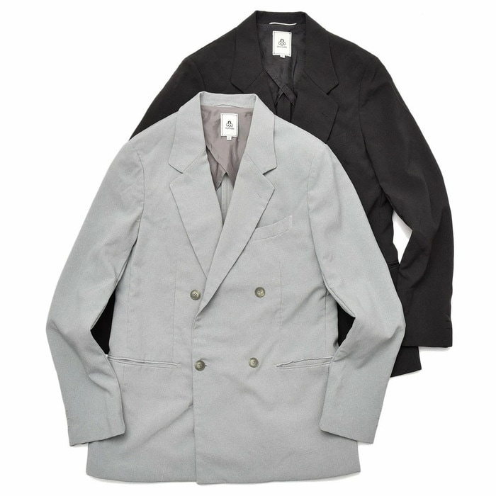 【SALE52%OFF】mando（マンド）<br>ウォッシュドポリエステル4Bダブルジャケット 20193-002 17001400037