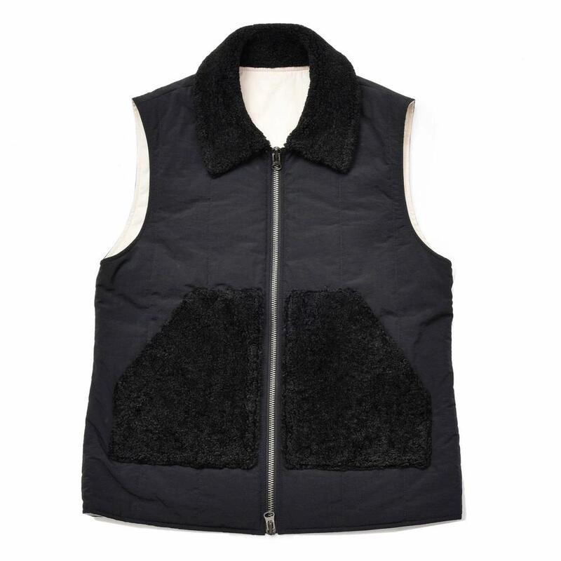 【40%OFF】BARENA（バレナ）<br>ポリエステルボアコンビジップアップベスト GLU2505 14092400025