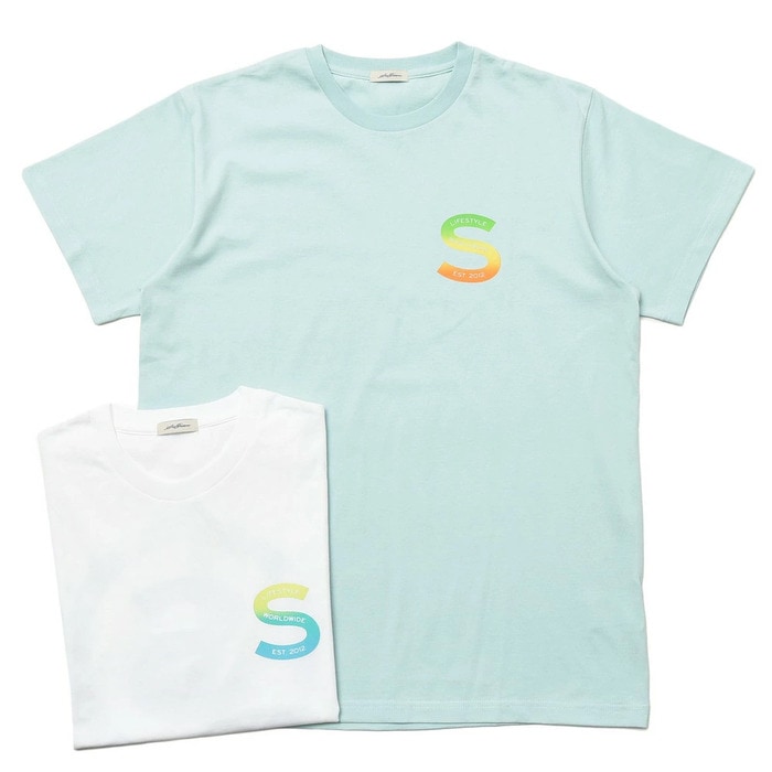 【SALE52%OFF】SeaGreen（シーグリーン）<br>コットンロゴクルーネックS/Sカットソー 8156 12101400043