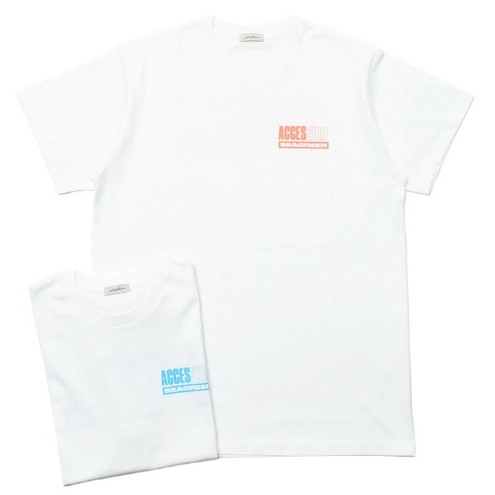 【40%OFF】SeaGreen（シーグリーン）<br>コットンロゴクルーネックS/Sカットソー 8174 12101402043