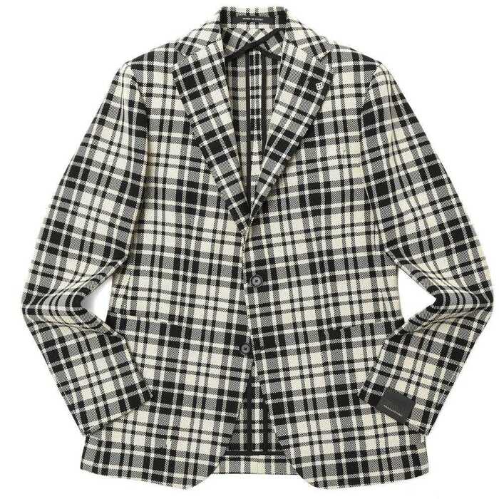 【40%OFF】TAGLIATORE(タリアトーレ)<br>MONTECARLOモンテカルロ ポリコットンウインターバスケットタータンチェック2Bジャケット 1SMC22K/97QIK178 17002003054
