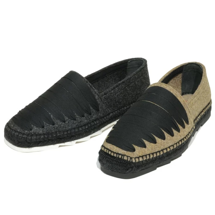 【SALE52%OFF】Castaner（カスタニエール）<br>ウールフェルト×リボンエスパドリーユ PIERO220 15262001044