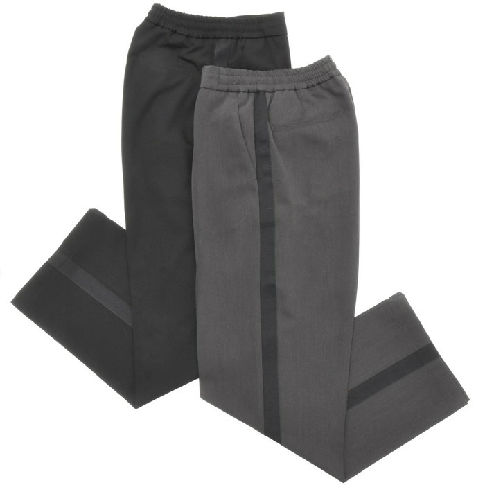 【40%OFF】BERWICH（ベルウィッチ）<br>ストレッチポリレーションギャバジンサイドラインシャーリングパンツ LUCANO GYM-GT1502X 13001002039