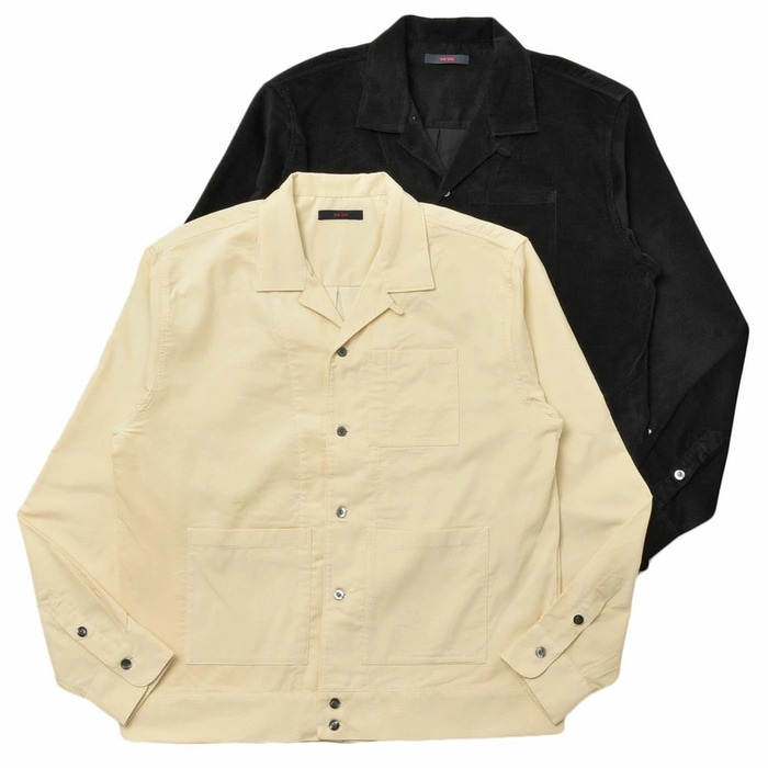 THE GIGI（ザ ジジ）<br>BELL コットンコーデュロイオープンカラーシャツジャケット N701 14002401039
