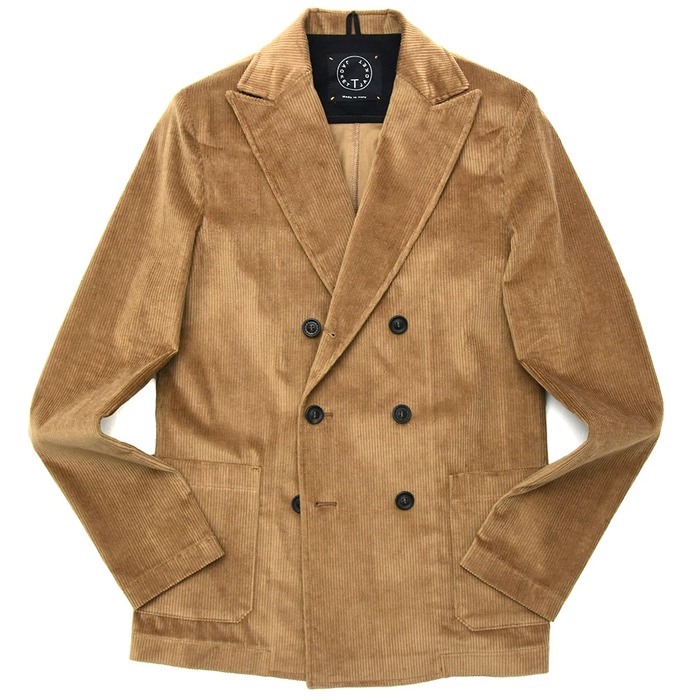 【SALE52%OFF】T-JACKET（ティージャケット）<br>コットンウールコーデュロイジャージ6Bダブルジャケット 11610006 17092002065