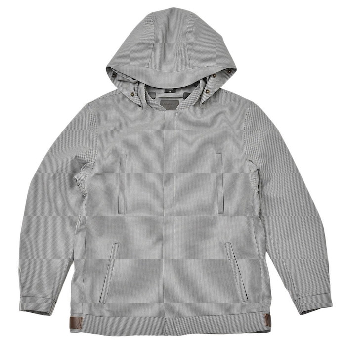 【40%OFF】Norwegian Rain（ノルウェージャンレイン）<br>BUMFREEZER リサイクルポリエステルハウンドトゥースフーデッドブルゾン 0152050 14001400106