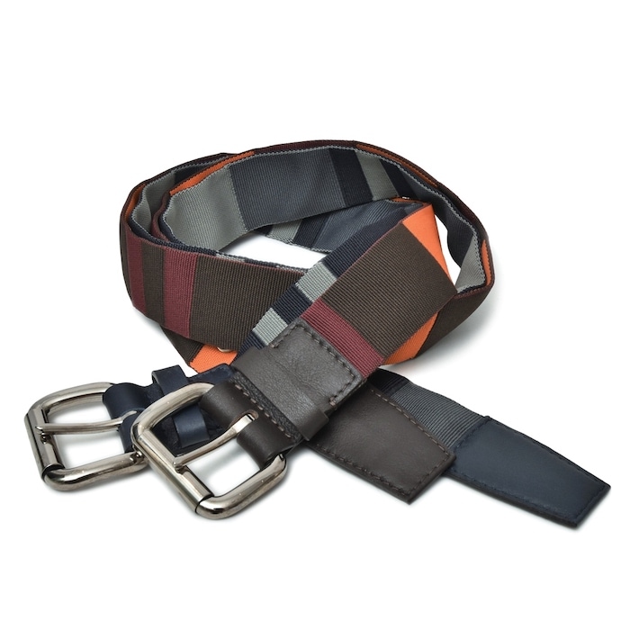 【SALE52%OFF】ORCIANI（オルチアーニ）<br>ナイロンラインベルト U07651 18171002025
