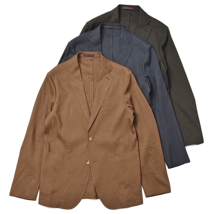 【SALE52%OFF】THE GIGI（ザ ジジ）<br>ANGIE リネンレーヨンソリッド2Bジャケット 002 17011403039