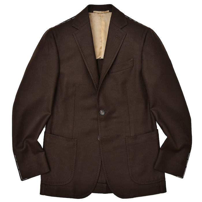 Stile Latino（スティレ ラティーノ）<br>ラムズウール カシミヤ ツイル シングル3Bジャケット 37082003025