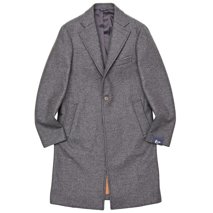 【SALE52%OFF】Gabo（ガボ）<br>CITY ウール フランネル ダブルフェイス メランジ シングル3Bチェスターコート 34192001115