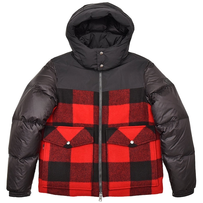 WOOLRICH（ウールリッチ）<br>BUFFALO BOMBER バッファローボンバー ウール ポリエステル ナイロン バッファローチェック ダウンジャケット 34192003152