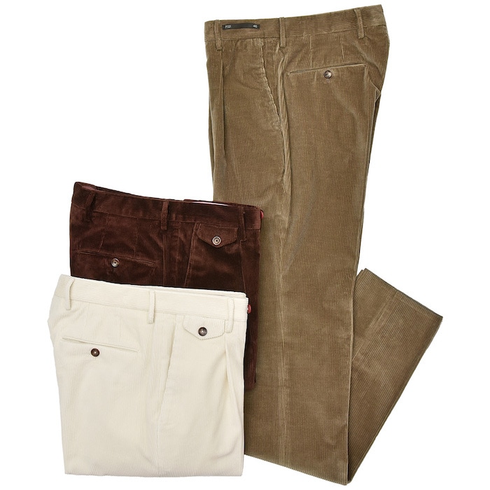 【SALE52%OFF】PT01（ピーティーゼロウーノ）<br>Orient Heights コットン ストレッチ コーデュロイ 1プリーツ パンツ GENTLEMAN FIT 33092009081
