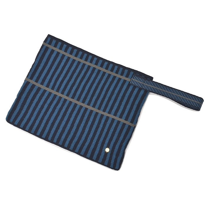 【40%OFF】GUANABANA handmade（グアナバナハンドメイド）<br>ring別注 アクリル糸 ストライプ クラッチバッグ 38401003170