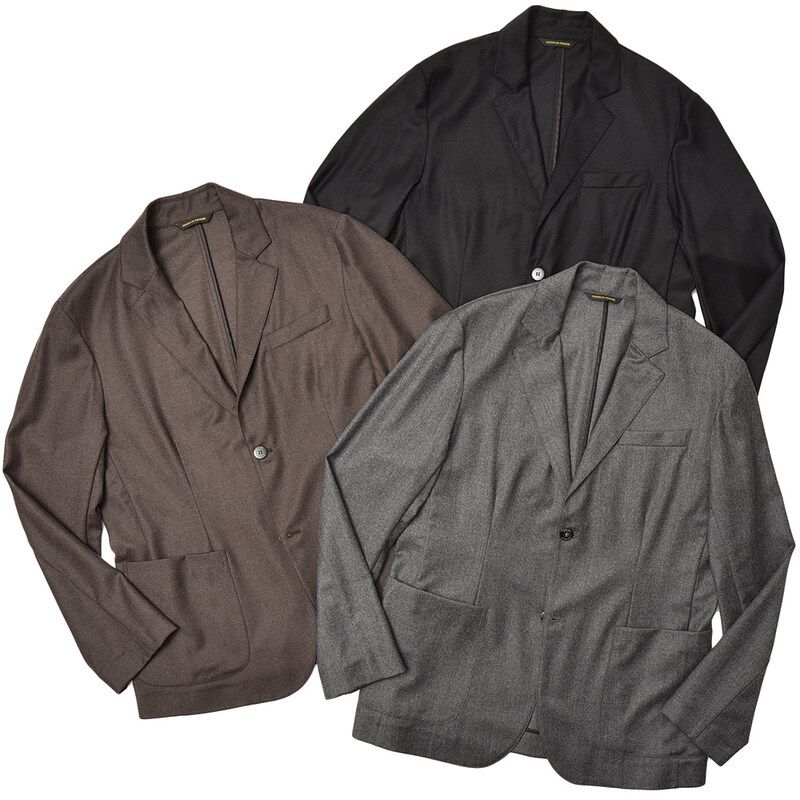 【40%OFF】giab's ARCHIVIO（ジャブスアルキヴィオ）<br>STROZZI GOLD ウール カシミヤ セットアップ シングル2Bジャケット 37002002117