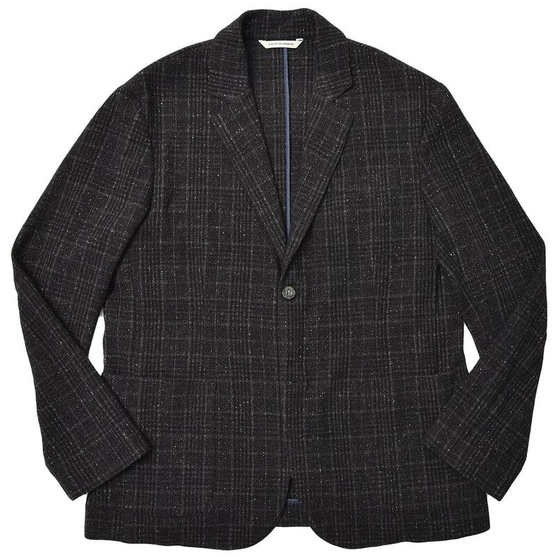 【40%OFF】giab's ARCHIVIO（ジャブスアルキヴィオ）<br>STROZZI ワイルドツイード グレンチェック セットアップ シングル2Bジャケット 37002003117