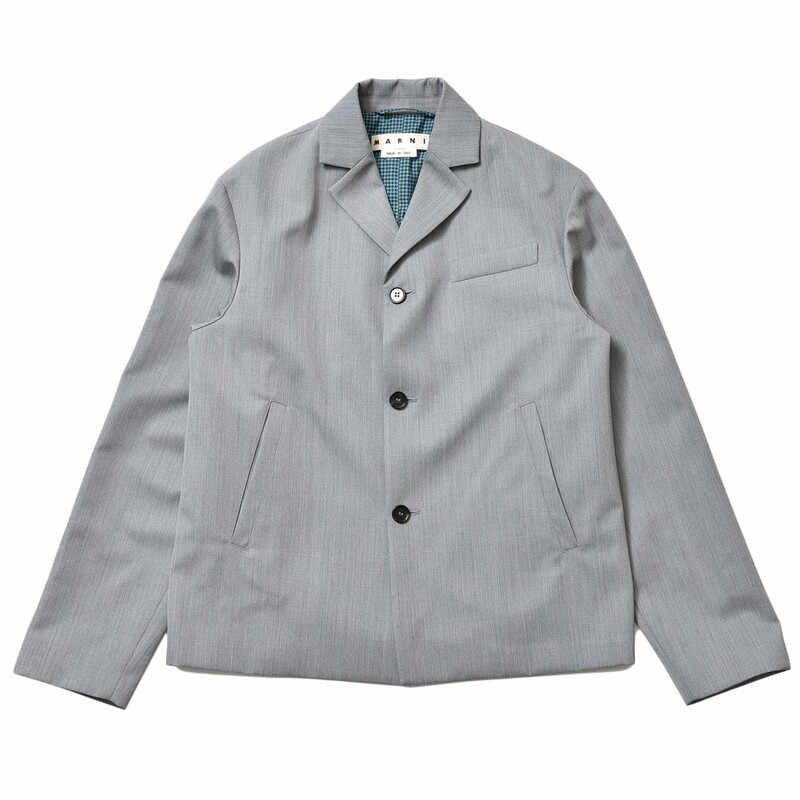 【SALE52%OFF】MARNI（マルニ）<br>ウールギャバジンシングルジャケット GUMU0067U0 UTW926 17012400138