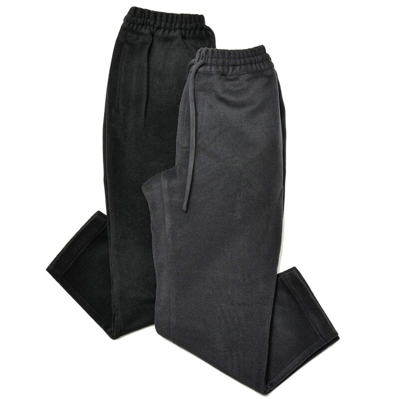 【SALE52%OFF】moncao（モンサオ）<br>ウールモヘアメルトンシャーリングテーパードパンツ M021204 13012409172
