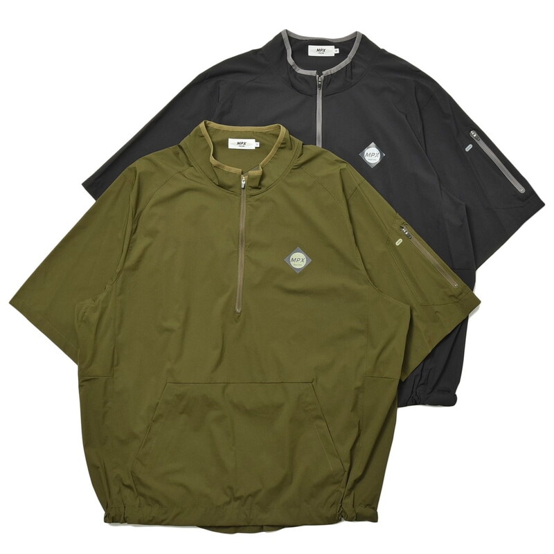 【SALE52%OFF】MPX mando（エムピーエックス マンド）<br>ナイロンプルオーバーS/Sブルゾン MPX2114-002 11012400037