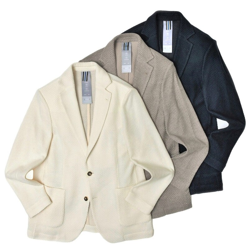 【SALE52%OFF】Bagutta（バグッタ）<br>ボンディングウールニットジャージソリッドジャケット MRICK_GL/11674 17012008054