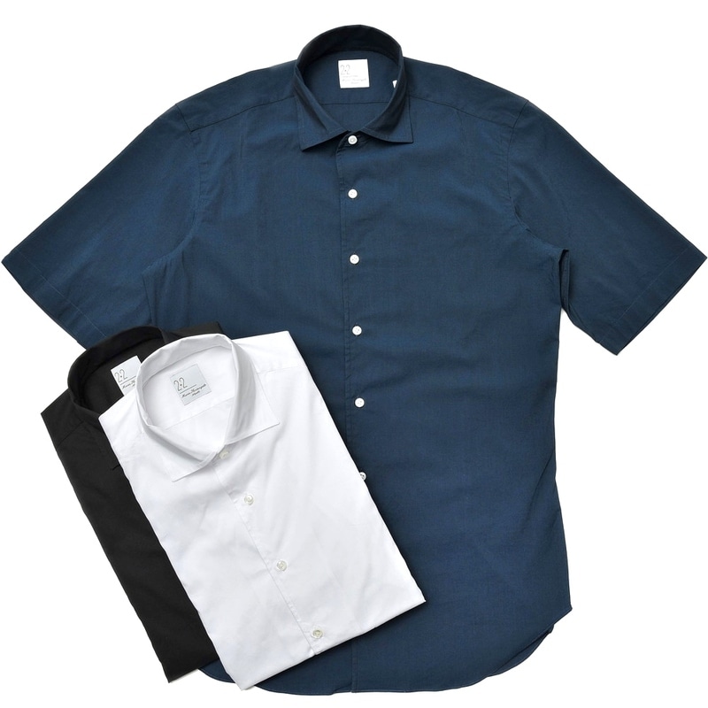 【40%OFF】Maria Santangelo（マリア サンタンジェロ）<br>コットンブロードソリッドS/Sワンピースカラーシャツ Be/ENZO-MARCELLO/PR-100 11011003115