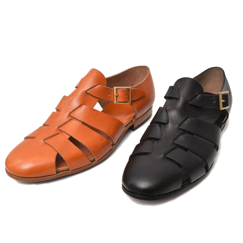 【SALE52%OFF】guji（グジ）×凛靴（りんか）<br>レザーグルカシューズ Gurkha 15071000103