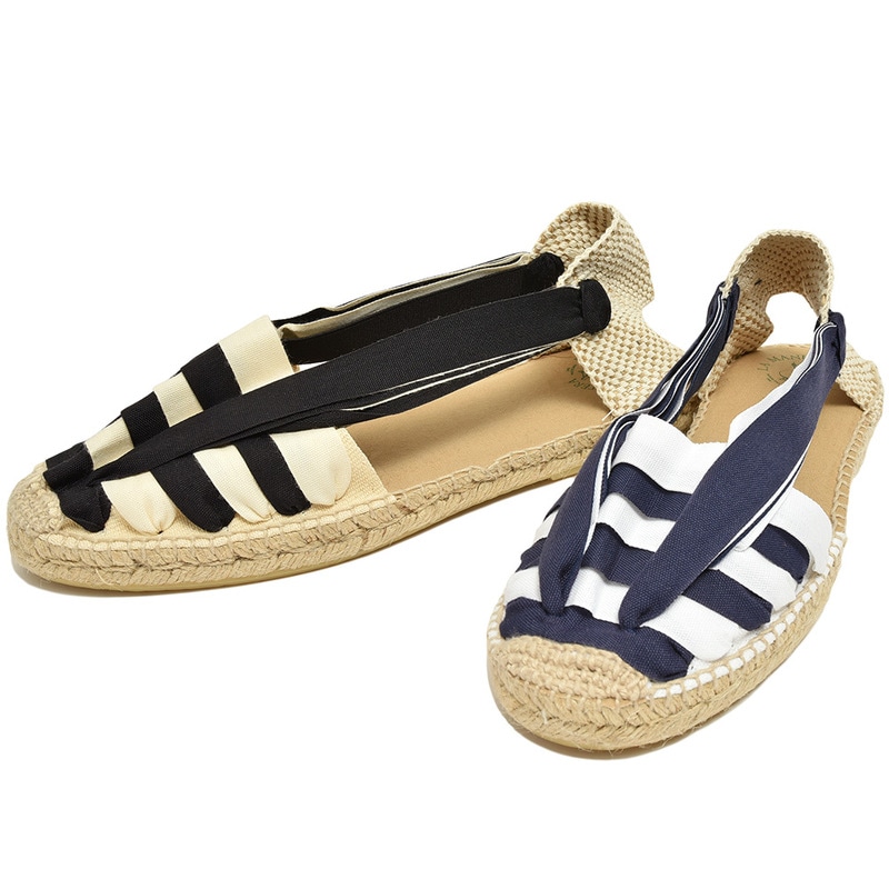 【SALE52%OFF】LA MANUAL ALPARGATERA（ラ マヌアル アルパルガテラ）<br>PINCHO コンビカラー レースアップ エスパドリーユ 35111000146