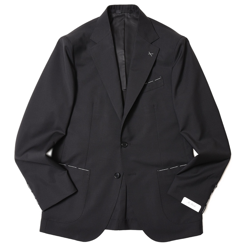 【SALE52%OFF】De Petrillo（デ ペトリロ）<br>ウールモヘアソリッド3Bジャケット NAPOLI/Posillipo TS21014U 17021003082