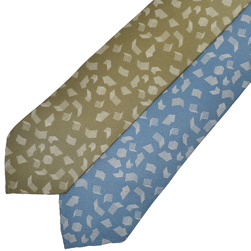 【40%OFF】Atto Vannucci（アット ヴァンヌッチ）<br>シルクツイルレイヤープリントスフォデラートタイ 2sf-22203/22205 18221206186