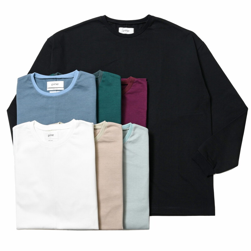 【40%OFF】balcone pine(バルコーネ パイン)<br>コットンクルーネックL/Sカットソー MT1702 12012402139