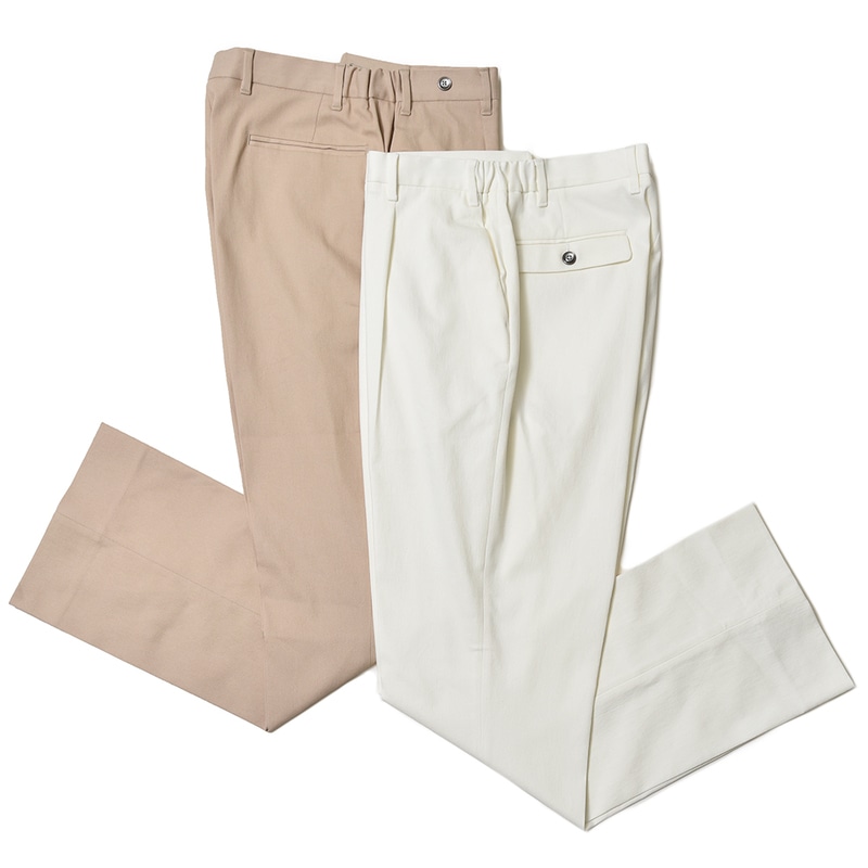 【40%OFF】erne（エルネ）<br>STEVEスティーブ コットンポリエステルジャージ1プリーツシューカットパンツ 6120 13021001183