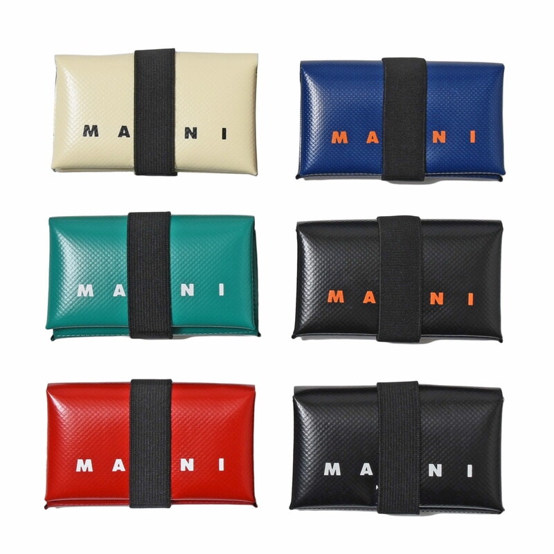 MARNI（マルニ）<br>ポリエステルロゴコンパクトウォレット PFMI0007U2 P3572 19021401138