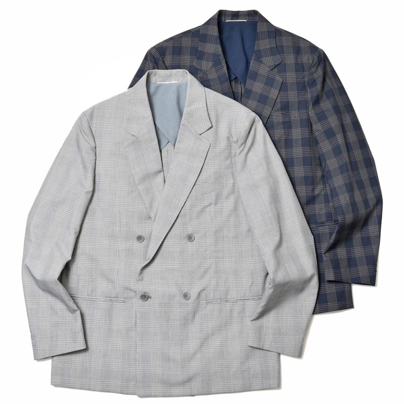 mando（マンド）<br>ポリエステルレーヨングレンチェック4Bダブルジャケット 22193-005 17021400037