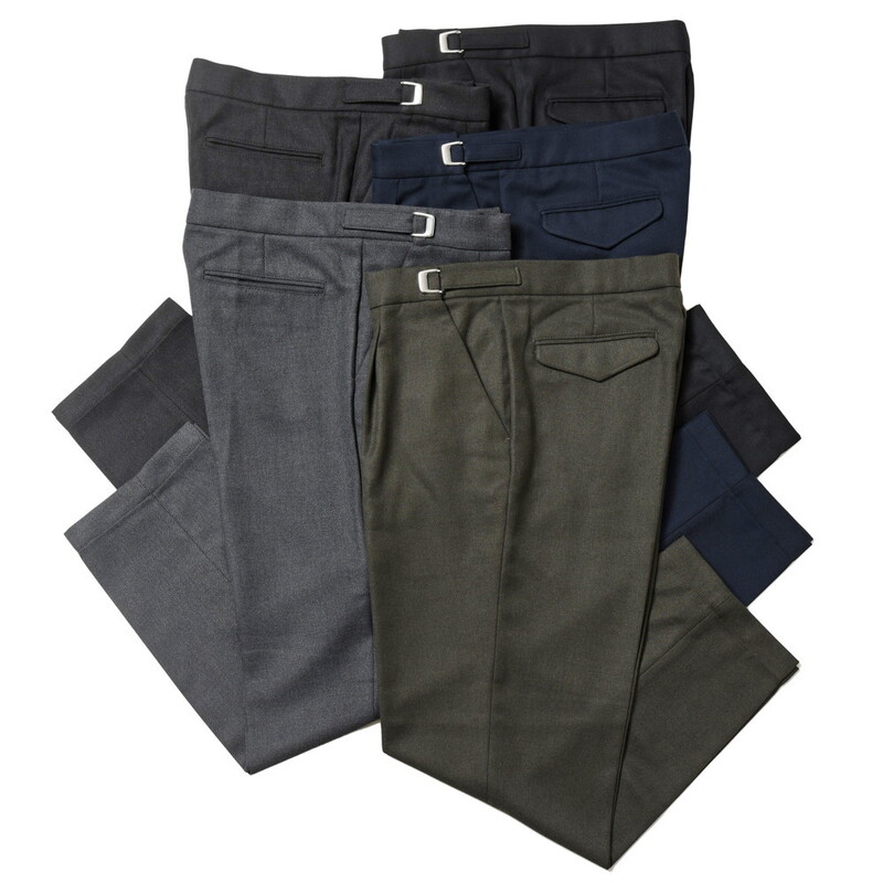 【40%OFF】CellarDoor(セラードアー)<br>LEO T ポリエステルレーヨンダイアゴナルサイドアジャスター1Pテーパードパンツ 0Q123 13022403025