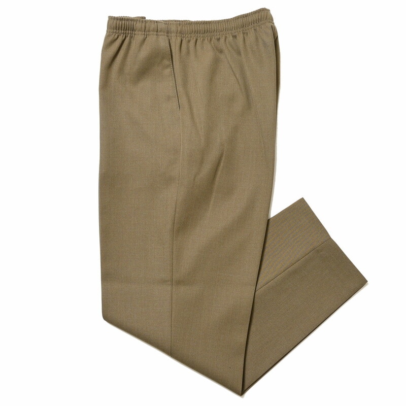 【40%OFF】CellarDoor(セラードアー)<br>ALFRED COULISSE ポリエステルキャバリーツイルシャーリングテーパードパンツ QW357 13022406025